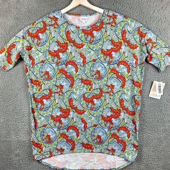 Lularoe‎ IRMA Tunic Womens Small NEW Colorful 90s Y2K Floral High Low Hem NWT - Picture 1 of 11
